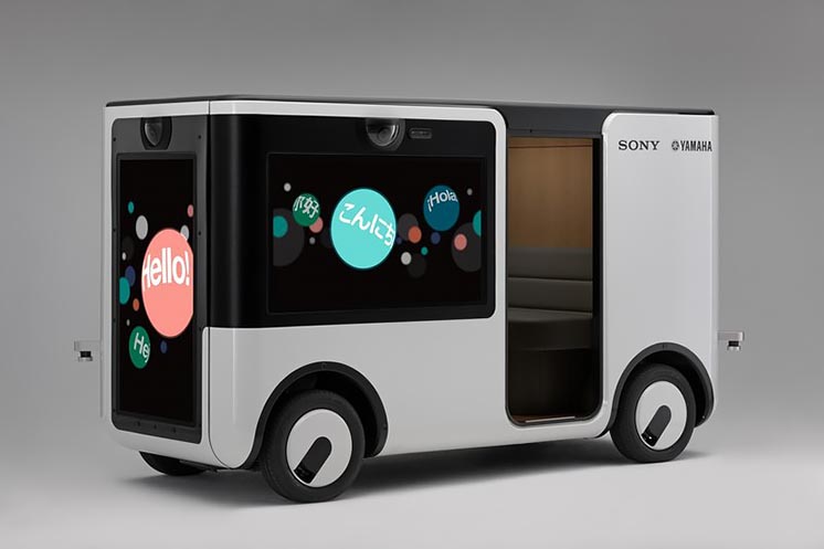 Sony та Yamaha представили безпілотний електробус з екранами замість вікон