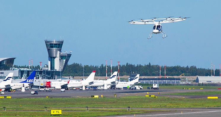 Volocopter протестував аеротаксі в аеропорту Гельсінкі