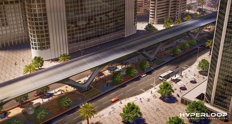 Як тунелі для вакуумних поїздів Hyperloop будуть виглядати в місті Як тунелі для вакуумних поїздів Hyperloop будуть виглядати в місті