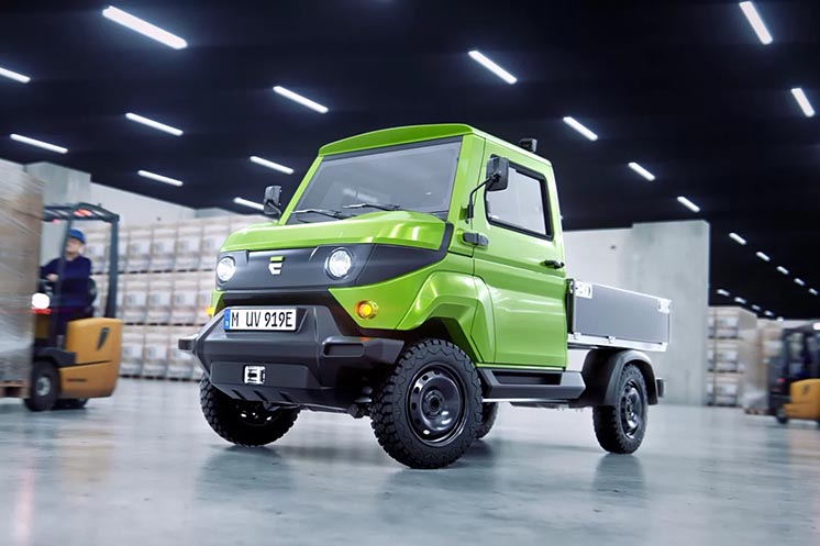 Evum aCar - електрична повнопривідна міні-вантажівка з Німеччини Evum aCar - електрична повнопривідна міні-вантажівка з Німеччини