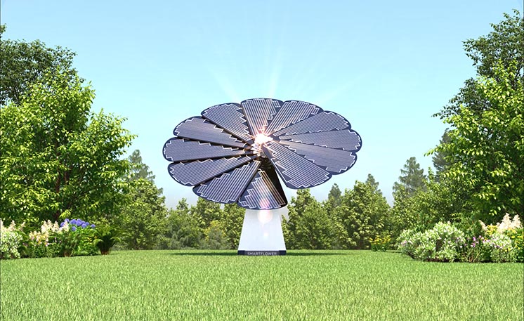 «Розумна квітка» SmartFlower тепер може зберігати сонячну енергію
