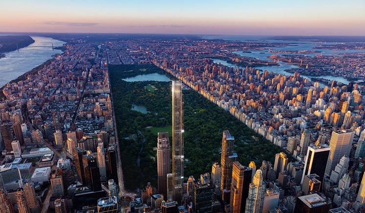 Найвищий житловий хмарочос Central Park Tower будується в Нью-Йорку