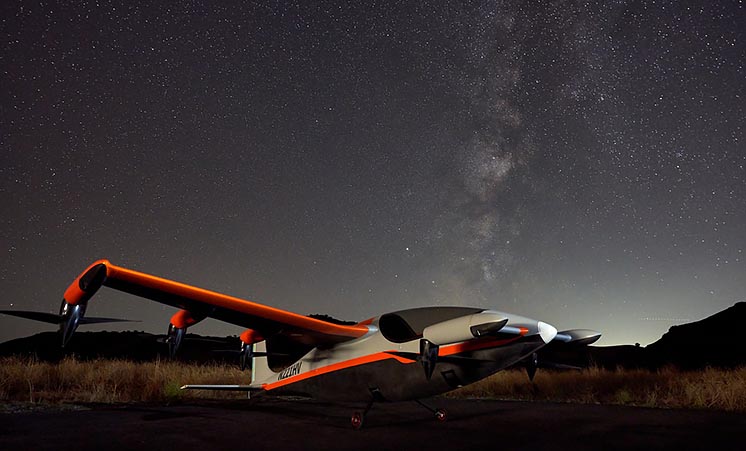 Новий електролітак Kitty Hawk в польоті тихіше посудомийки Новий електролітак Kitty Hawk в польоті тихіше посудомийки