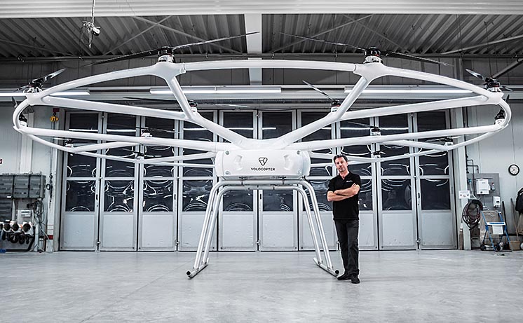 Volocopter перетворив аеротаксі в вантажний дрон Volocopter перетворив аеротаксі в вантажний дрон