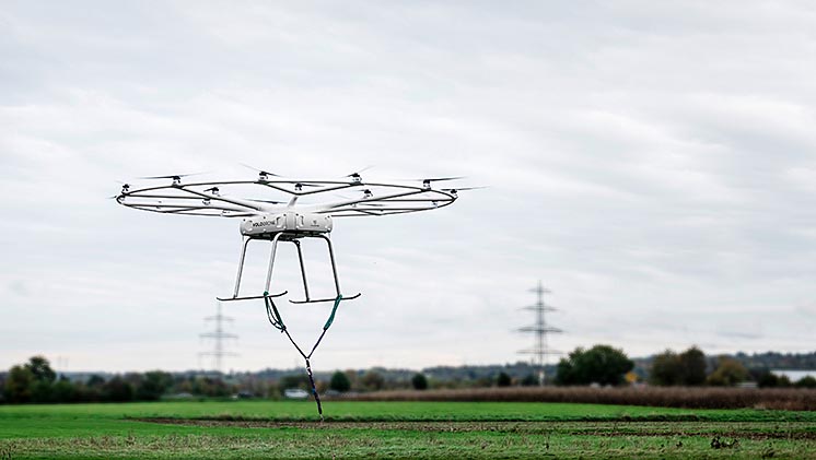 Volocopter перетворив аеротаксі в вантажний дрон Volocopter перетворив аеротаксі в вантажний дрон