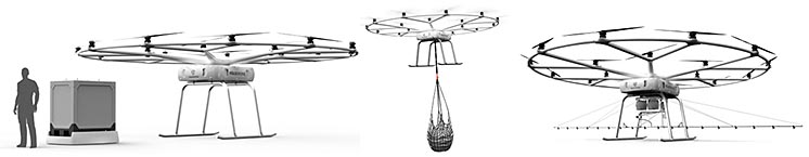 Volocopter перетворив аеротаксі в вантажний дрон Volocopter перетворив аеротаксі в вантажний дрон