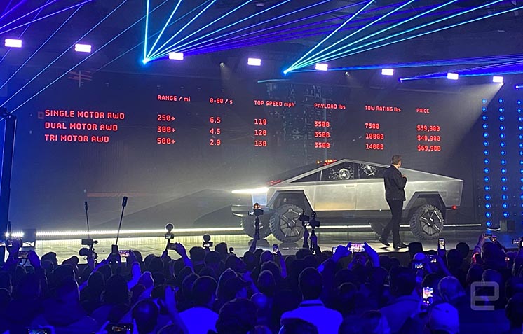 Ілон Маск представив електричний пікап Tesla Cybertruck Ілон Маск представив електричний пікап Tesla Cybertruck