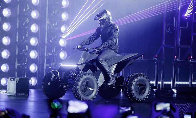 Ілон Маск: Tesla буде випускати електричний квадроцикл Cyberquad