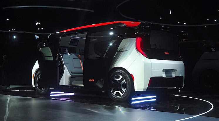 General Motors представив свій перший серійний безпілотний мікроавтобус General Motors представив свій перший серійний безпілотний мікроавтобус