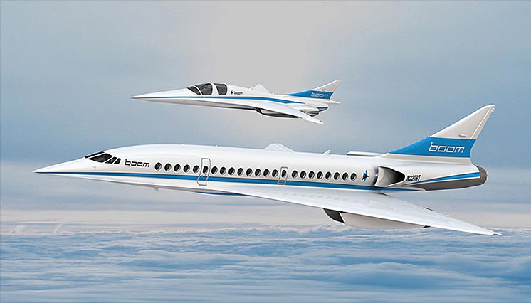 Демонстратор XB-1 та надзвуковий пасажирський літак Overture Демонстратор XB-1 та надзвуковий пасажирський літак Overture