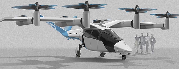 Vertical Aerospace представила проєкт електричного аеротаксі VA-1X Vertical Aerospace представила проєкт електричного аеротаксі VA-1X